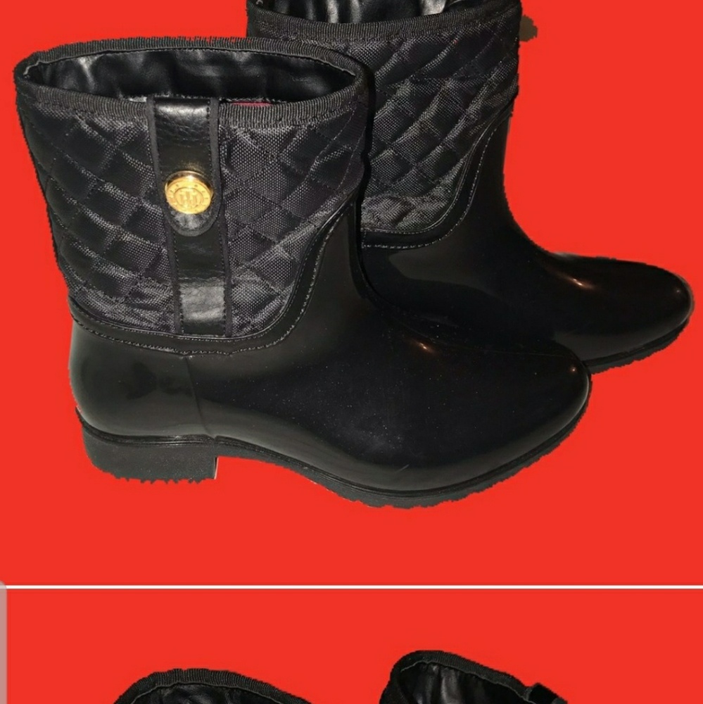 EUC Tommy Hilfiger rain boots.